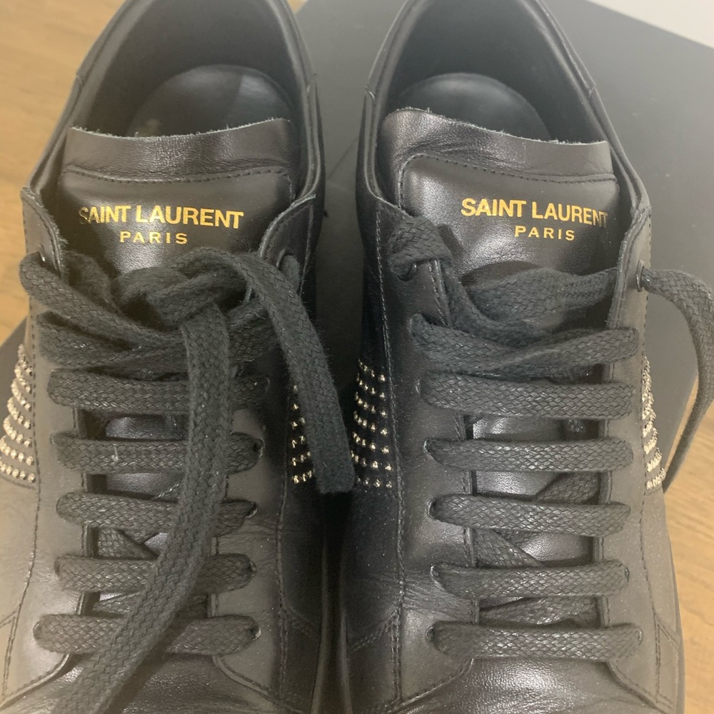 Saint Laurent Microstud Sneakers - Picture 5 of 16